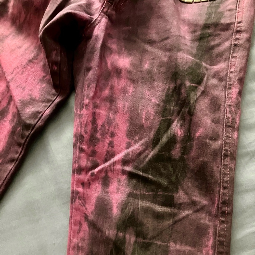 Tripp NYC Purple and Black Tie-Dye Skinny Jeans, size 5 - Picture 7 of 12